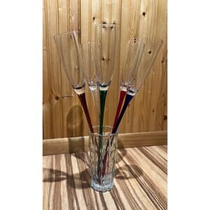 80s Vintage Artland Collection 6oz Toasting Flutes set of 5